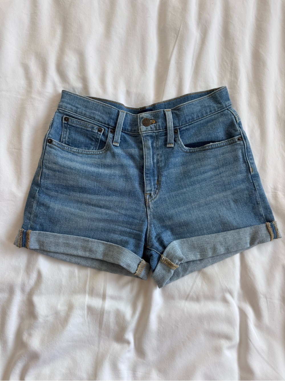 J Crew Roll Cuff Denim Shorts